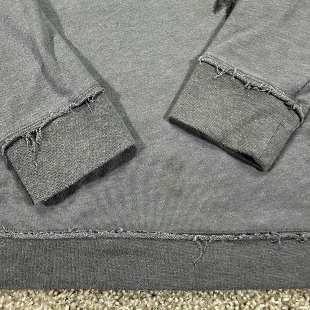 Women's Rock Republic Angel Wing Sweater Gray XL Riveted Distressed